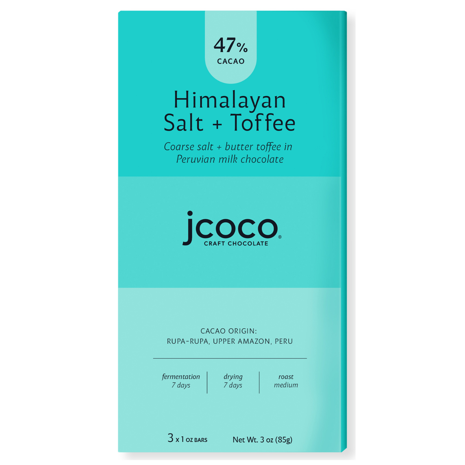 himalayan salt + toffee chocolate bar 3 oz