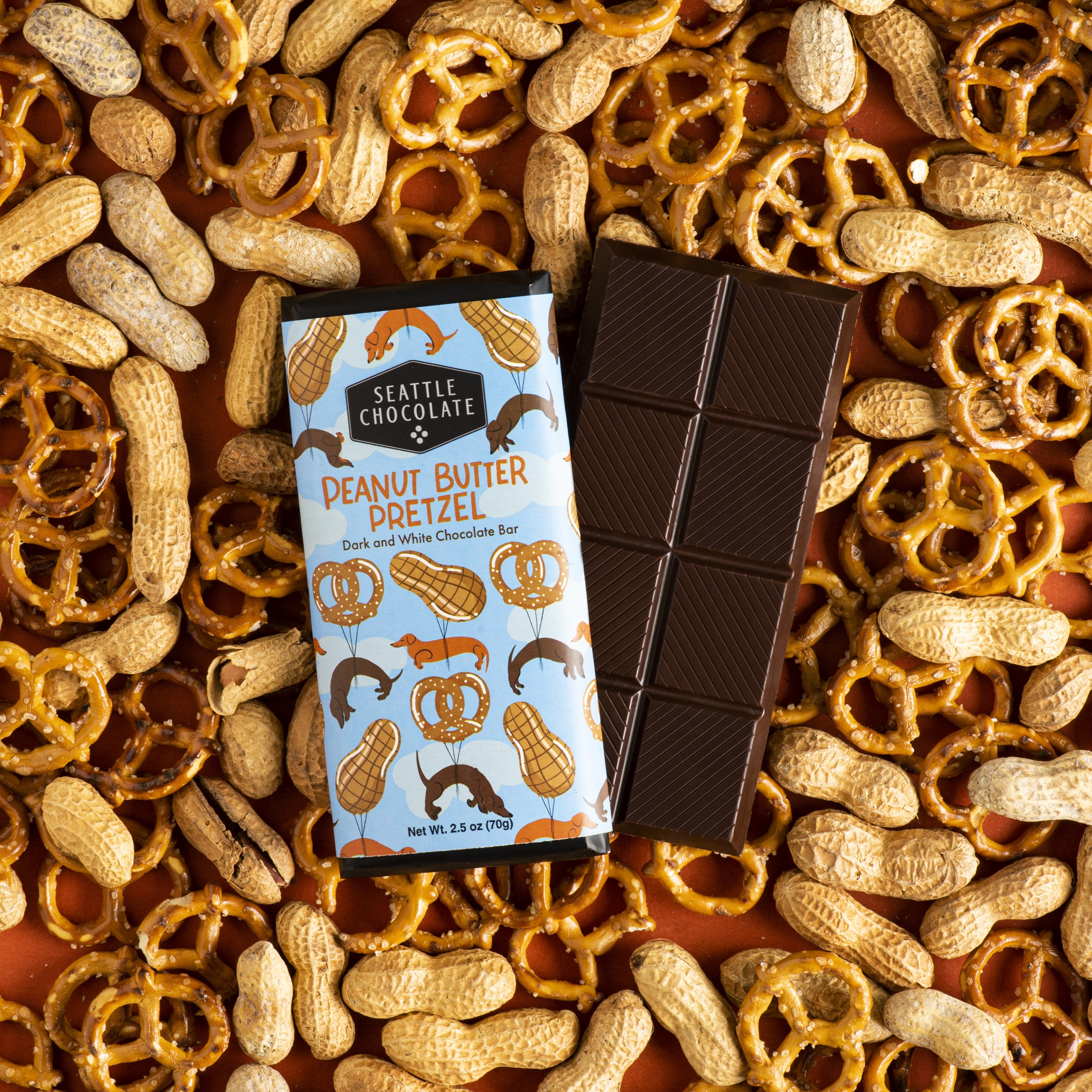 Peanut Butter Pretzel Truffle Bar