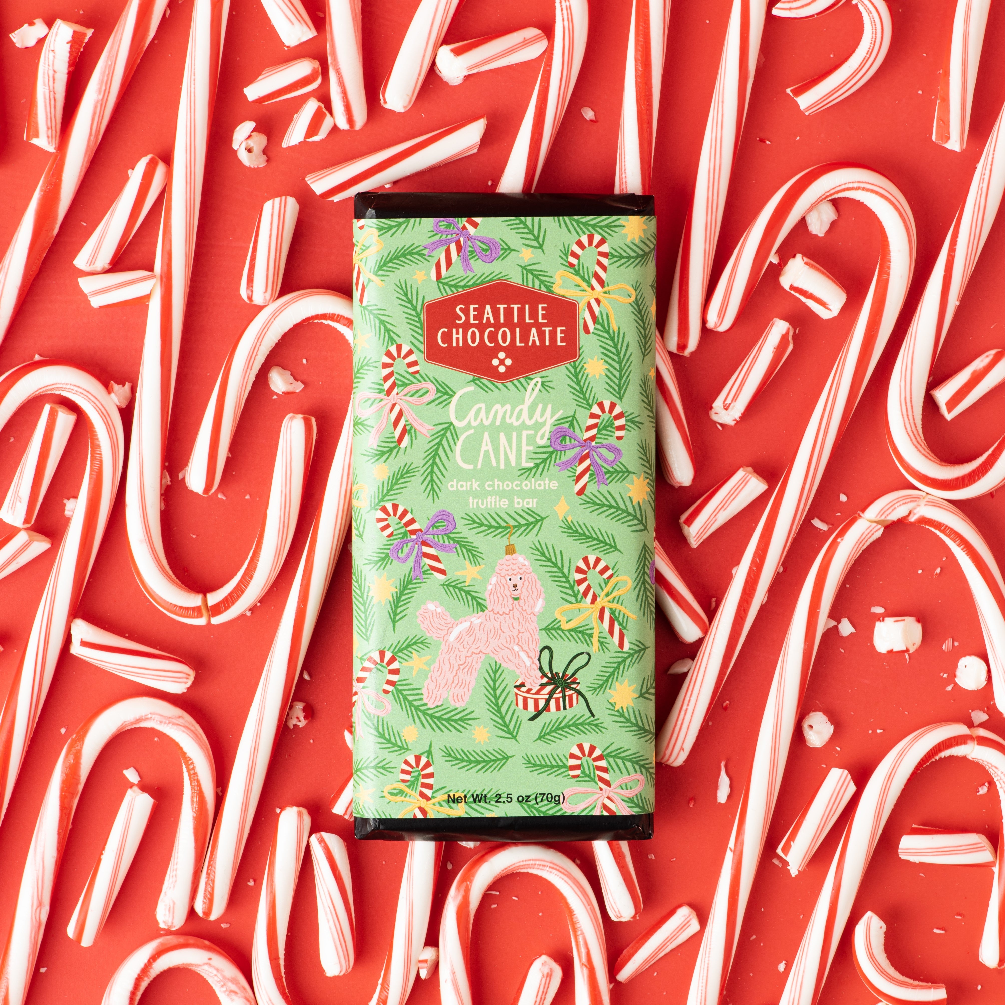 Candy Cane Crunch Truffle Bar