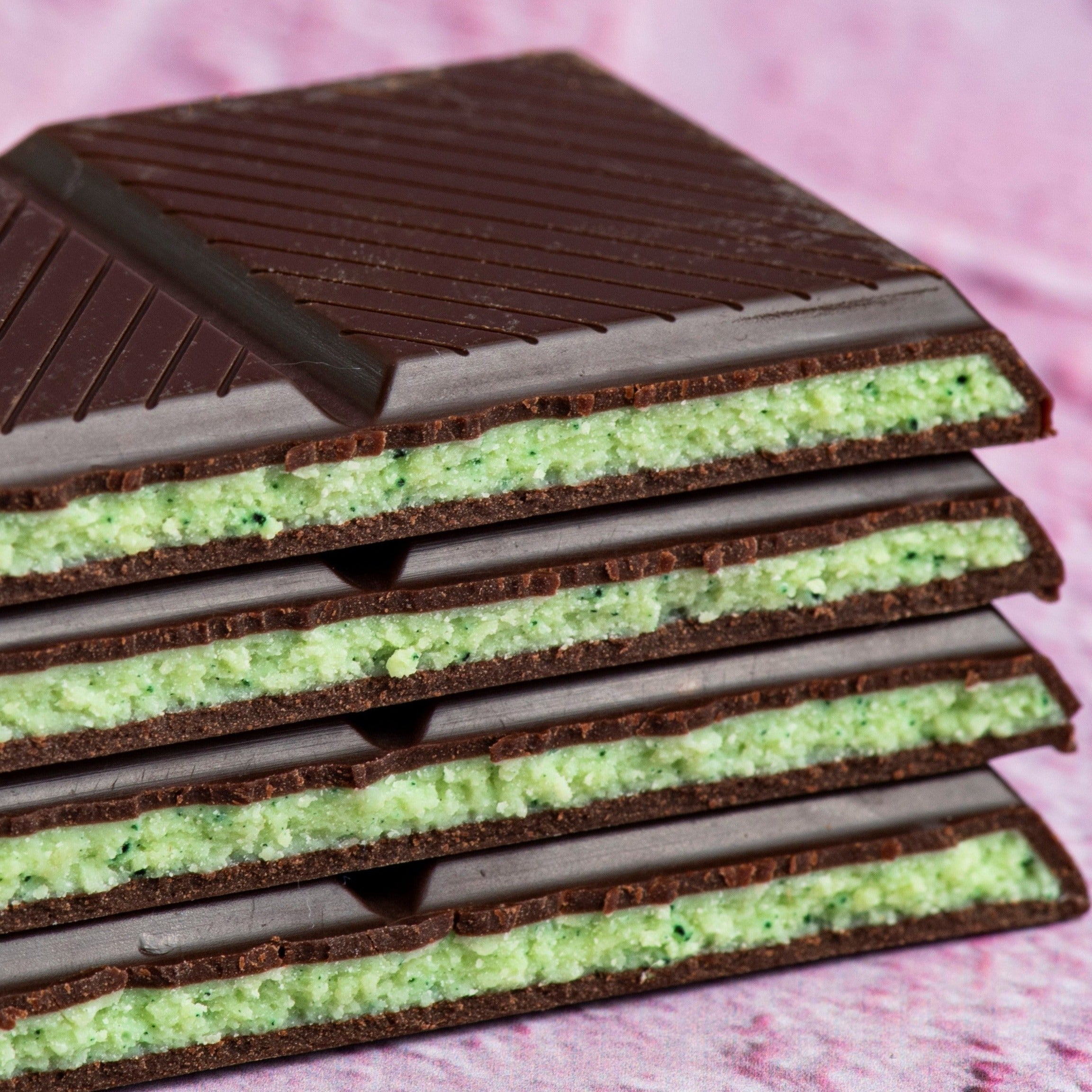 Dark Chocolate Mint Chip Truffle Bar